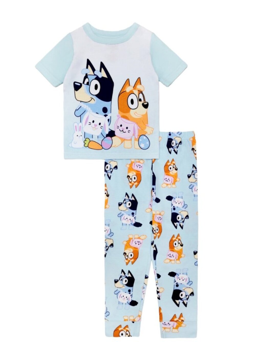 NWT - Bluey 2 pc Short Sleeve Easter Themed Pajama Set